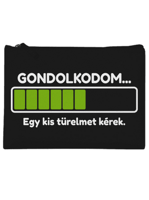 Gondolkodom kis táska Black