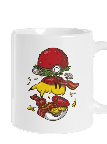 Pokémon burger hagyományos bögre White
