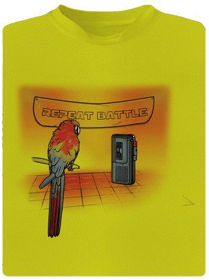 Repeat battle gyerek sport póló Neon Yellow