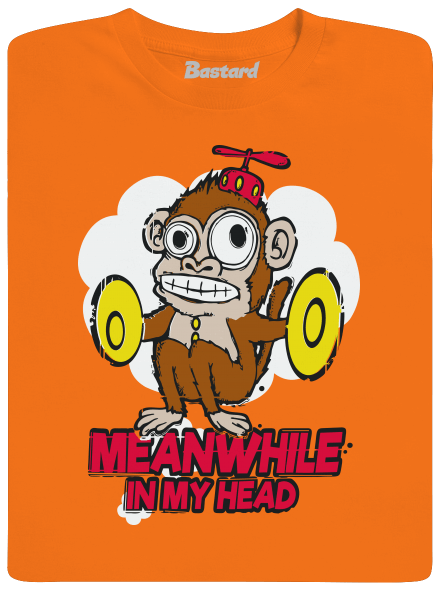Monkey in my head gyerek póló Orange