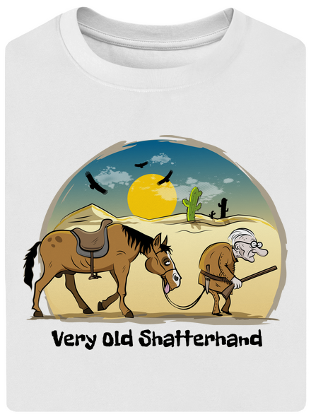 Very Old Shatterhand unisex túlméretezett póló White