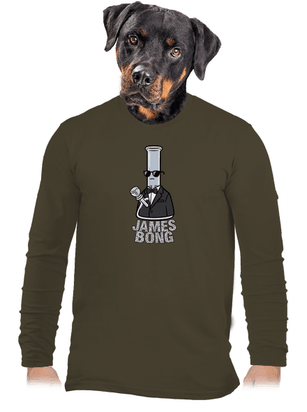 James Bong férfi hosszú ujjú póló Urban Khaki