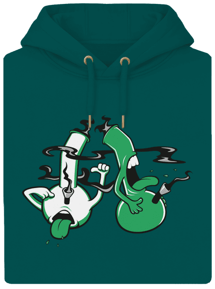 Bongo köhögés unisex prémium pulóver Emerald Green