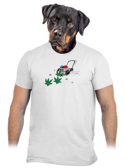 Ganja bust férfi póló White