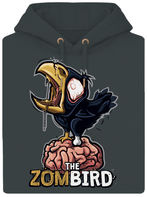 Zombird unisex prémium pulóver Charcoal