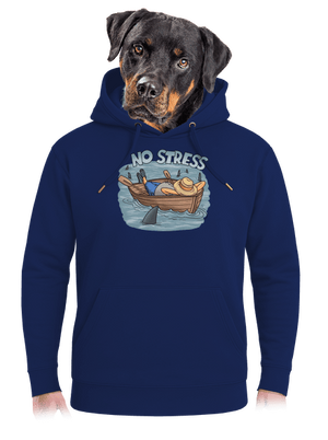 No stress unisex prémium pulóver Navy