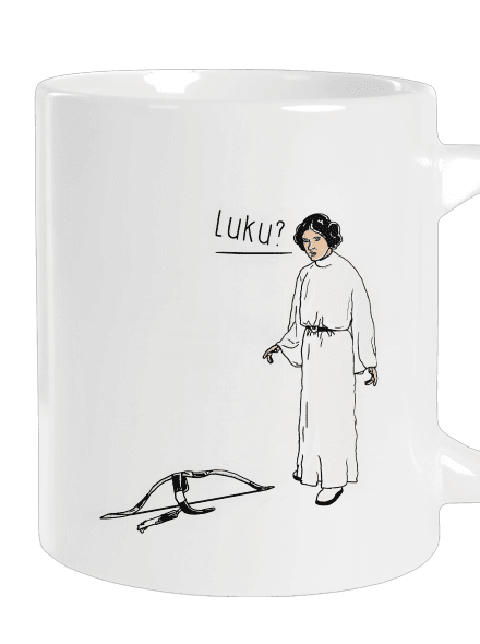 Luke és Leia nagy bögre White