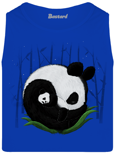Két alvó panda férfi trikó Royal Blue