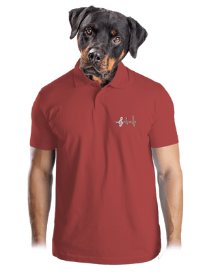 A zene az életem férfi pólóingek Burgundy