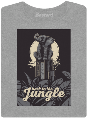 Back to the jungle női póló Dark Gray Melange