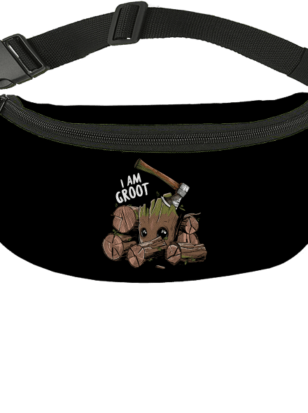I Am Groot övtáska Black