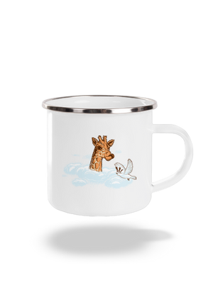 Zsiráf a felhőkben pléhbögre White