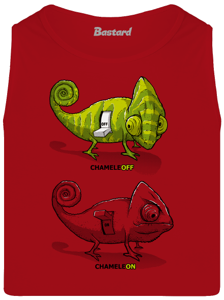 ChameleON ChameleOFF férfi trikó Red