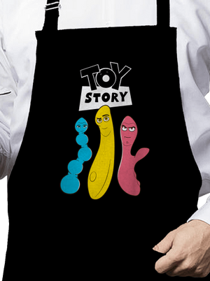 Játékháború kötény Black