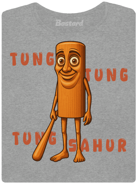 Tung Tung Tung Sahur – Italian Brainrot női póló Dark Gray Melange