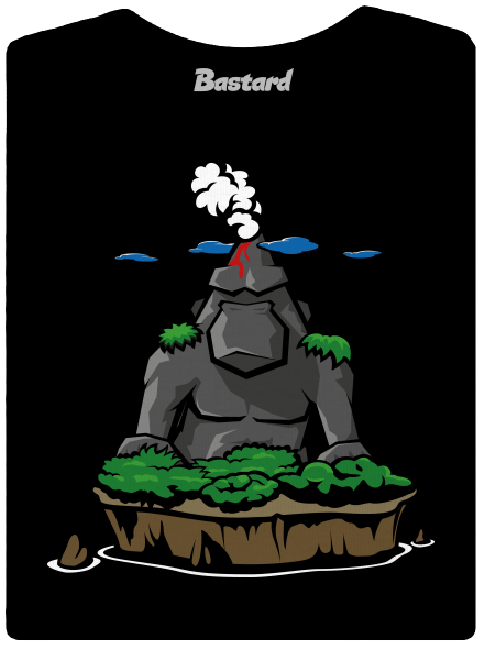 Rock Gorilla-sziget prémium női póló Black