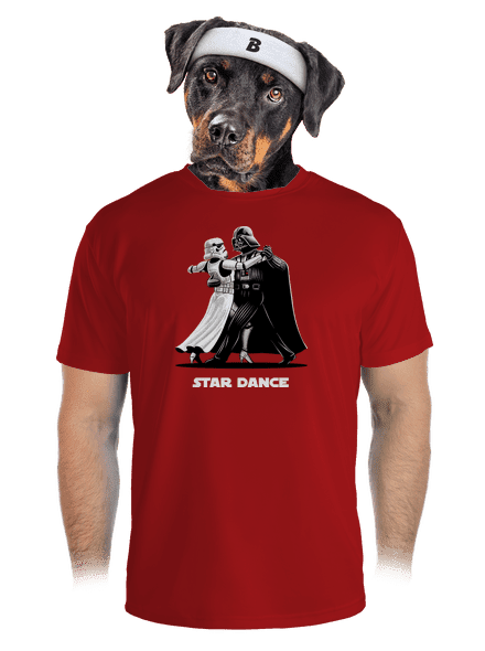 Star dance férfi sportpóló Red Mal