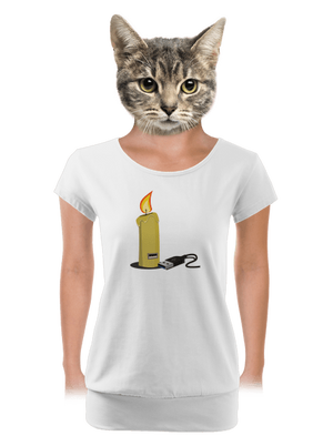 női póló elasztikus alsó szegéllyel