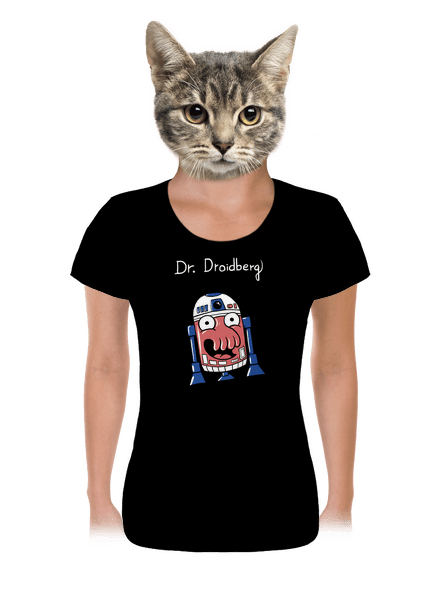 Dr. Droidberg női póló Black