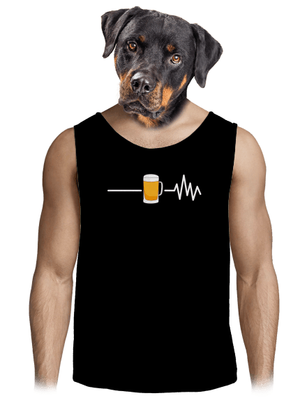 Beer help férfi trikó Black