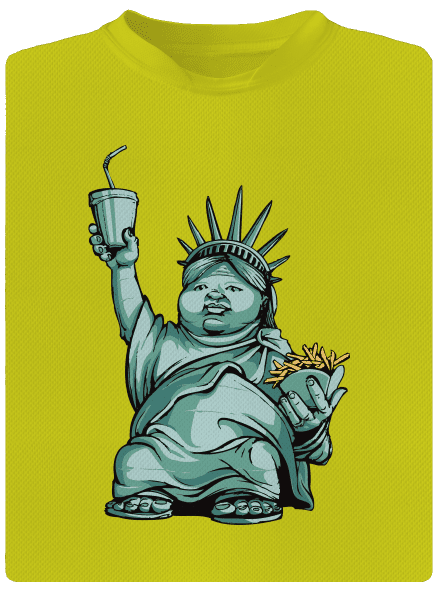 Amerikai bálvány gyerek sport póló Neon Yellow