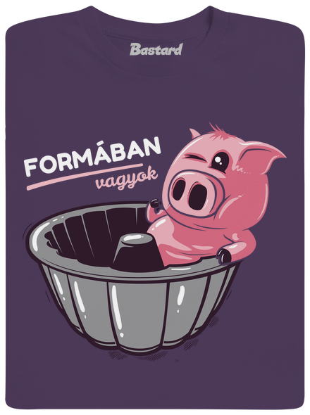 Formában férfi póló Urban Purple