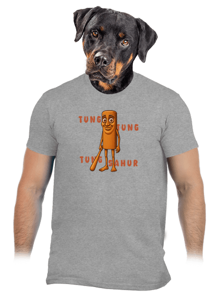 Tung Tung Tung Sahur – Italian Brainrot férfi póló Sport Grey