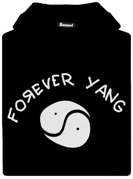 Forever Yang gyerek kenguruzsebes pulóver Black