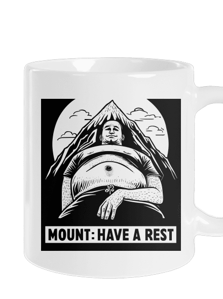 Mount have a rest hagyományos bögre White