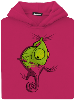 Hibajavító gyerek kenguruzsebes pulóver Hot Pink