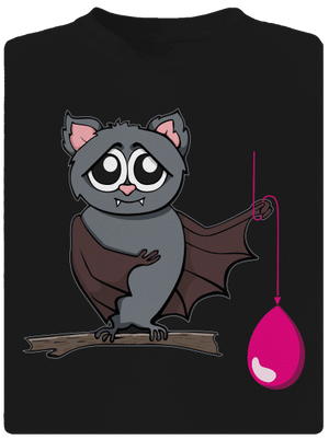 Denevér gyerek sport póló Black