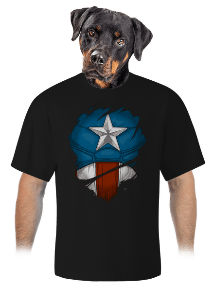 Captain inside unisex túlméretezett póló Black