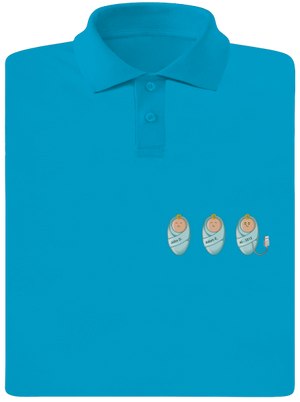 AI baby férfi pólóingek Blue Atol