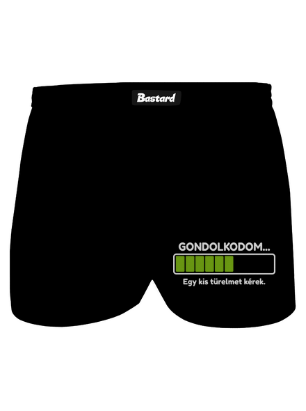 Gondolkodom férfi alsó nadrág Black