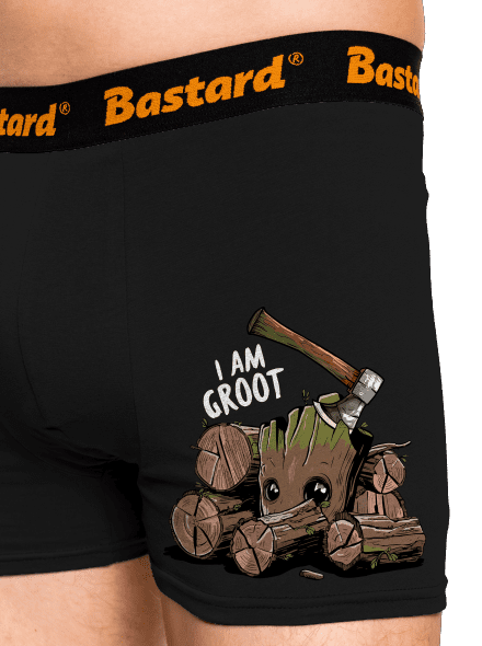 I Am Groot boxeralsó Black