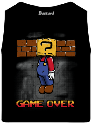 Game over férfi trikó Black