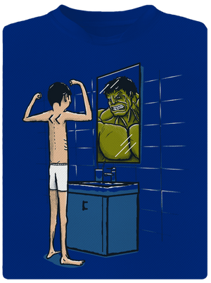 Hulk férfi sportpóló Royal Blue Mal