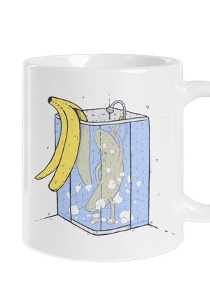 Banán a zuhany alatt hagyományos bögre White