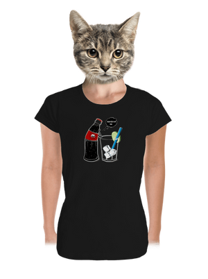  prémium női póló Black