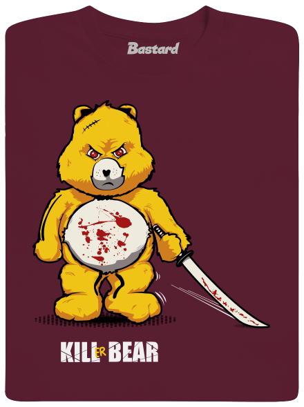 Killer bear gyerek póló Burgundy