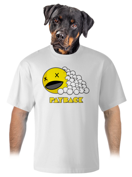 Payback unisex túlméretezett póló White