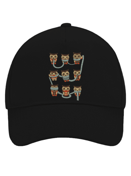 Baglyok baseballsapka Black