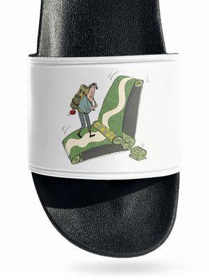 túrázás az övön papucs White