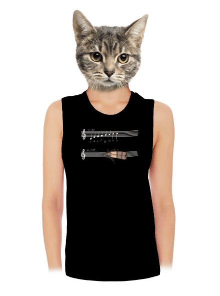 A - moll női bővített trikó Black