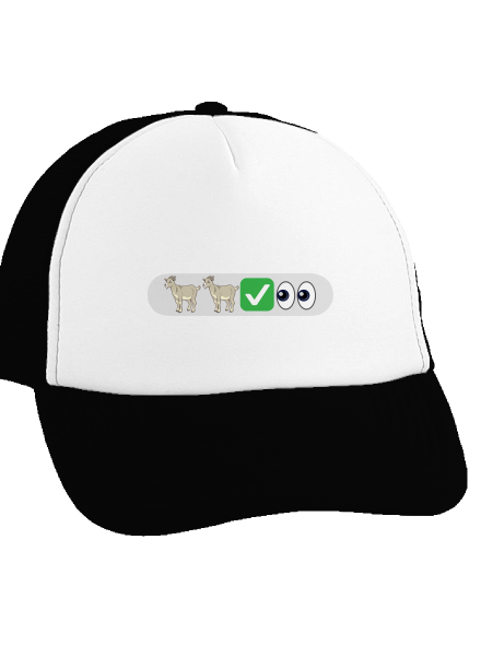 Emoji teherautós sapka Black cap