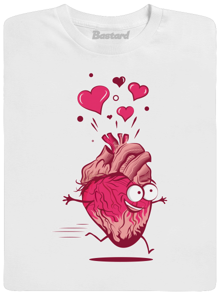 Szerelmes szívek gyerek póló White