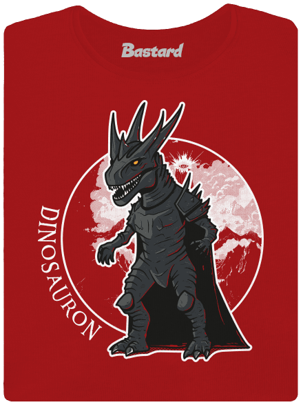 Dinosauron prémium női póló Red Mal