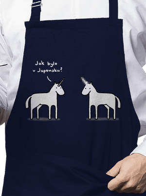 Pornókürt kötény Navy