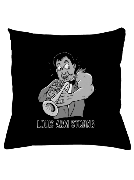 Louis Armstrong párna Black