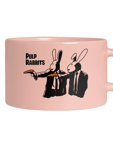 Pulp Rabbits macaron bögre Pink Macaron